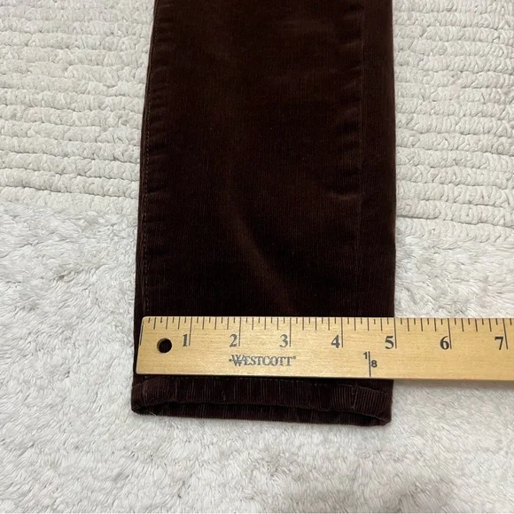 Anthropologie Brown High-Rise Skinny Corduroy Pants - Picture 9 of 16